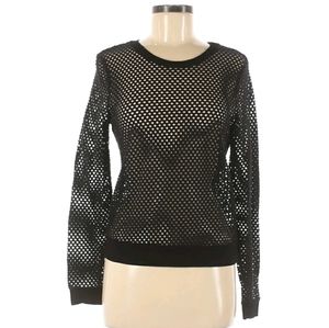 Aqua Cutout Pullover Sweater